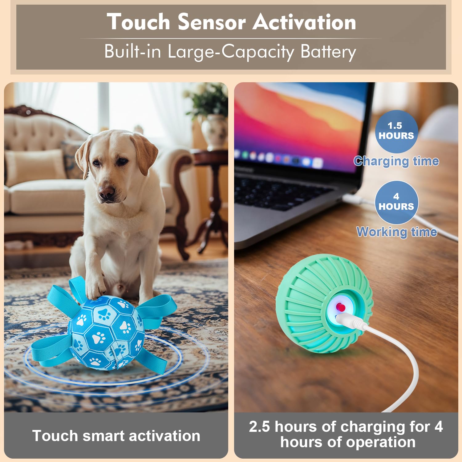 Qraxond Interactive Dog Toys Dog Soccer Ball to Keep. Chosen for real quality, fits naturally into