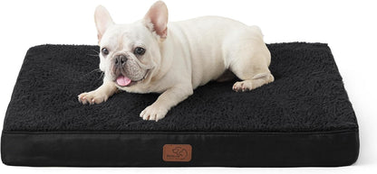 Bedsure Dog Bed Medium Size Dog - Orthopedic Waterproof Puppy Beds with Removable Washable Cover, Egg Crate Foam Pet Mat, Suitable for Pet Up to 35 lbs