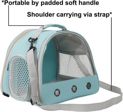 Bearded Dragon Travel Carrier with Absorbent Pad Set, Pee Pad with Leak-Proof Quick-Dry Design for Guinea Pig,Portable Guinea Pig Bag for Sugar Glider,Hedgehog,Rat,Bunny,Rat,Outdoor Used
