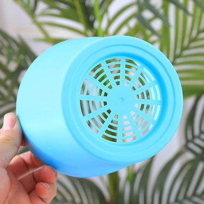 10 Pack 4 Inch Plant Pots Bulk Small Plastic Planters Pots with Drainage Holes Flower Pot for Succulent, Cactus, Herb, African Violet (10pcs-Multicolor, 4Inches)