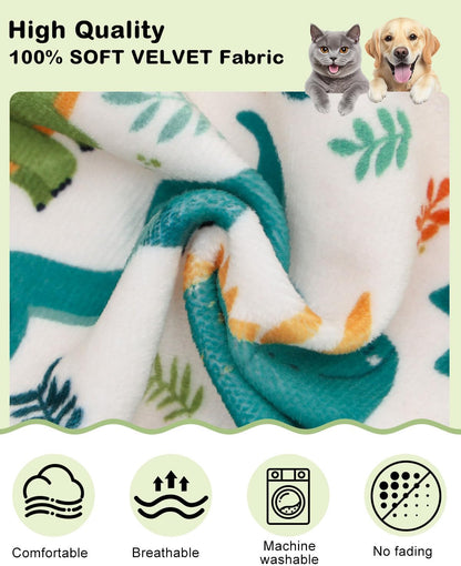 CuteBone Dinosaur Costume Dog Pajamas, Stretchy Spandex Crystal Velvet Sleepwear Coat for Small Dogs, Soft & Warm Pet Outfit Clothes for Cold Weather, Cozy Pullover Design COSP05XS