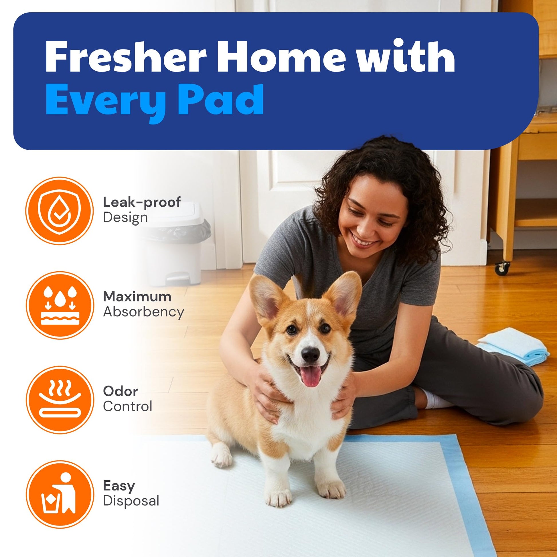 AKC Dog Training Pads. Chosen for real quality, fits naturally into modern pet homes.
