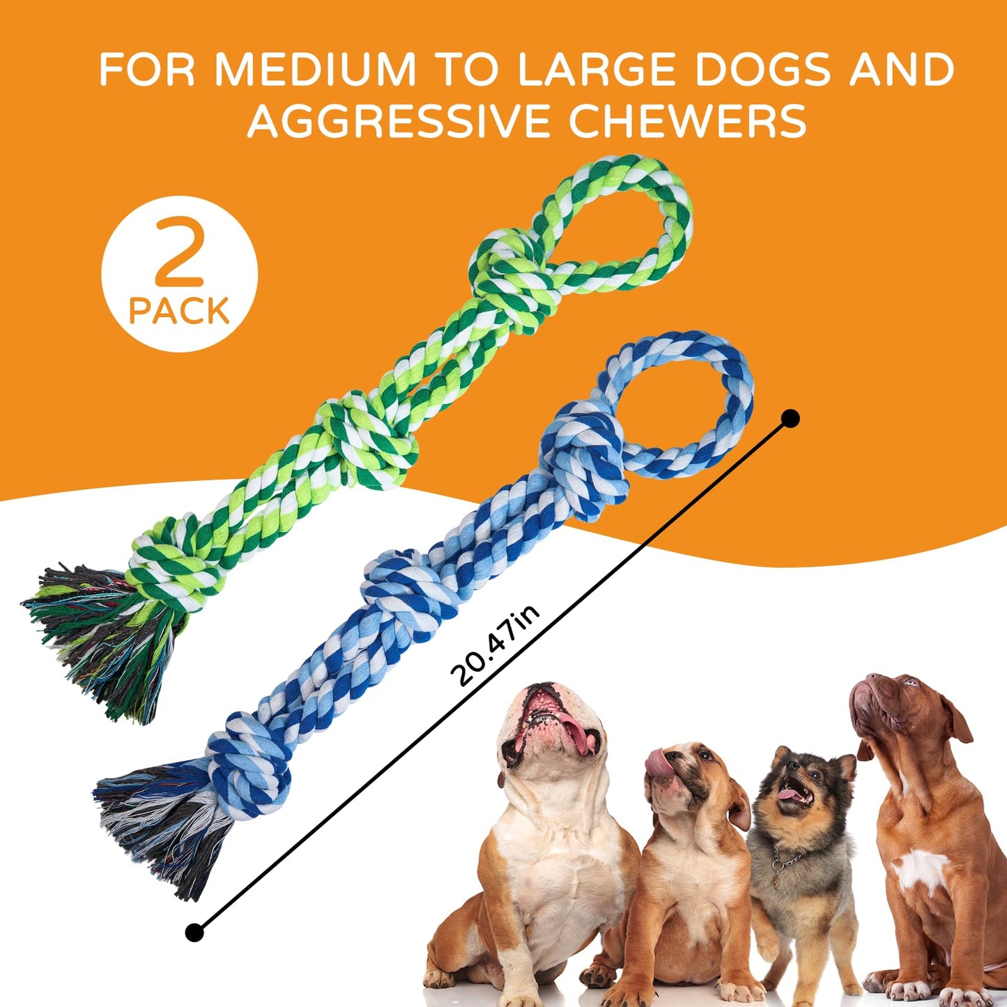 TLAZZ 2 Pack Chew Toys for Aggressive Chewers. Chosen for real quality, fits naturally into modern