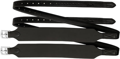 Exion Wide Stability Stirrup Leathers for English Saddles | Premium Cowhide Leather | Enhanced Leg Stability & Comfort | Sizes: 48" to 62"