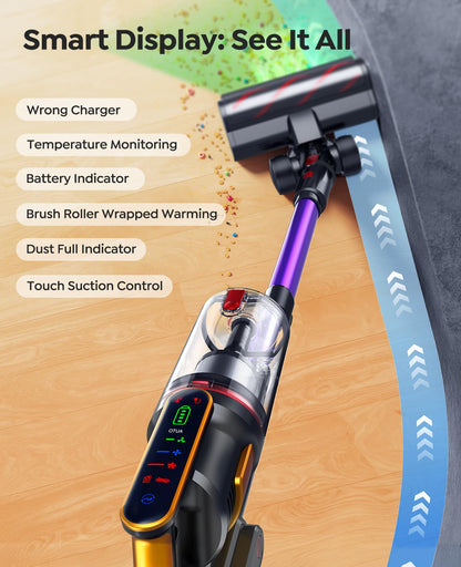 Cordless Vacuum Cleaner 55KPa 650W 70Mins Stick Vacuum. Chosen for real quality, fits naturally