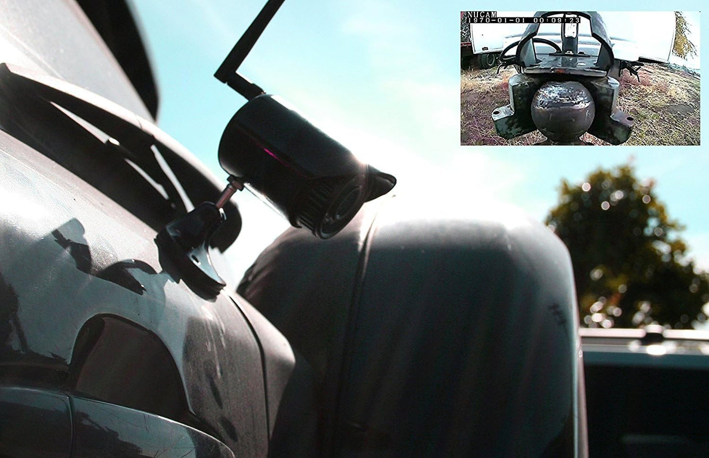 NUCAM 32GB Wireless Portable Magnetic Base Battery Powered RV/Trailer/Truck Hitch Backup Camera NuCam WR Surveillance IP Camera w. 1/4"-20 UNC Hole, Motion Detection Recording Night Vision