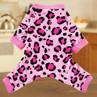 Vet-Approved Dog Pajamas Onesie for Large Dog Pjs - Lightweight Soft Stretchy Puppy Clothes - Certified Hypoallergenic Comfort Anxiety-Reducing (Pink,XXXX-L)