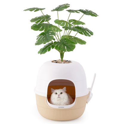 ZOMISIA Hidden Cat Litter Box Enclosure with Faux. Chosen for real quality, fits naturally into