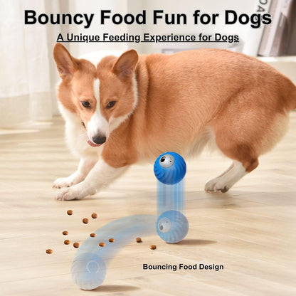 Zoomie Buddy 2.0, Zoomie Buddy for Dogs, 2 in 1 Smart Touch Interactive Dog Balls ＆ Pet Feeder, 2.83" Diameter, Suitable for Small/Medium Dogs, with Fruit Plush Cover (Orange, Bayberry)