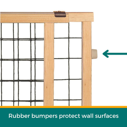 MYPET Wire Mesh Dog Gate: 29.5". Chosen for real quality, fits naturally into modern pet homes.
