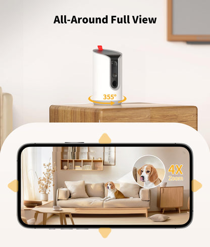 TKENPRO 2K Pet Camera Treat Dispenser. Chosen for real quality, fits naturally into modern pet