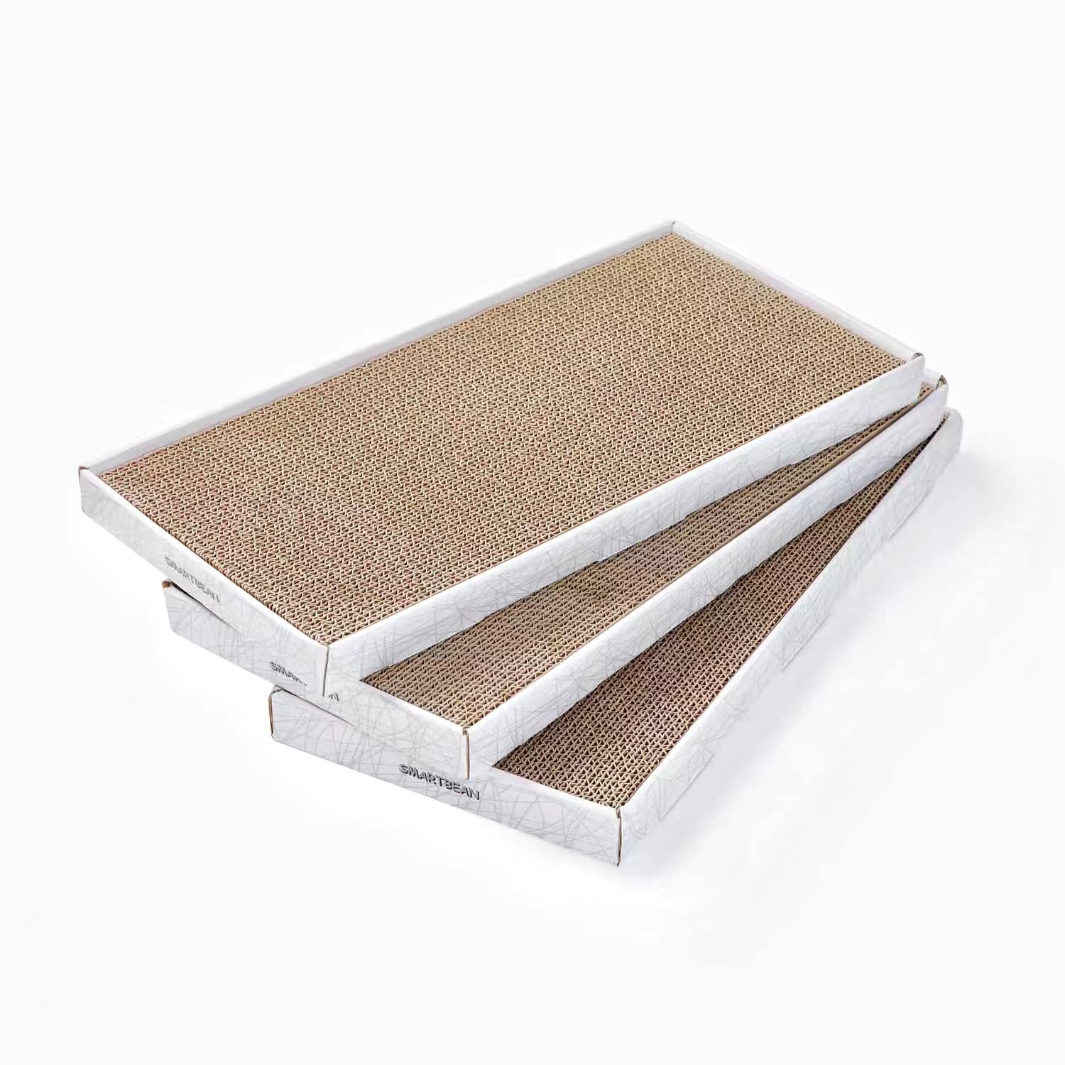 Cardboard Scratcher Pad Scratching Post:Smartbean 3PCS. Chosen for real quality, fits naturally