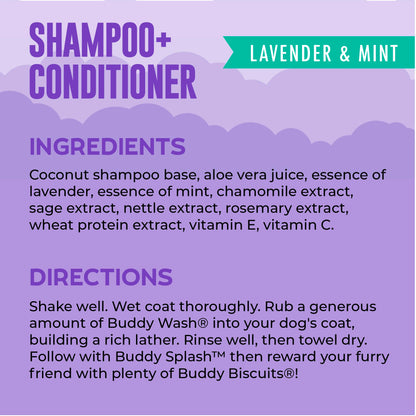 Buddy Grooming Wash 2 in 1 Dog Shampoo. Chosen for real quality, fits naturally into modern pet