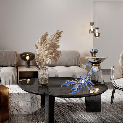 Scorpion 3D Metal Puzzles Kits for Adults Teens – 454 Pcs – Mechanical Assembly Models – 4 Hours to Build – Ideal for Gifts and Decorations (Blue)