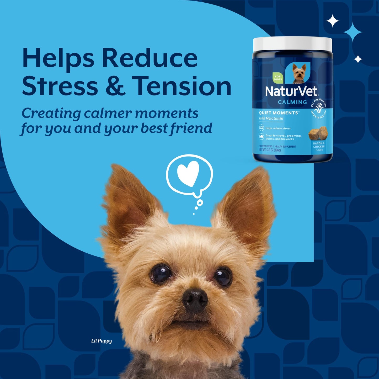NaturVet Quiet Moments Calming with Melatonin Dog. Chosen for real quality, fits naturally into
