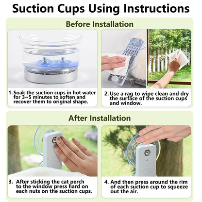 AMOSIJOY Cordless Cat Window Perch. Chosen for real quality, fits naturally into modern pet homes.