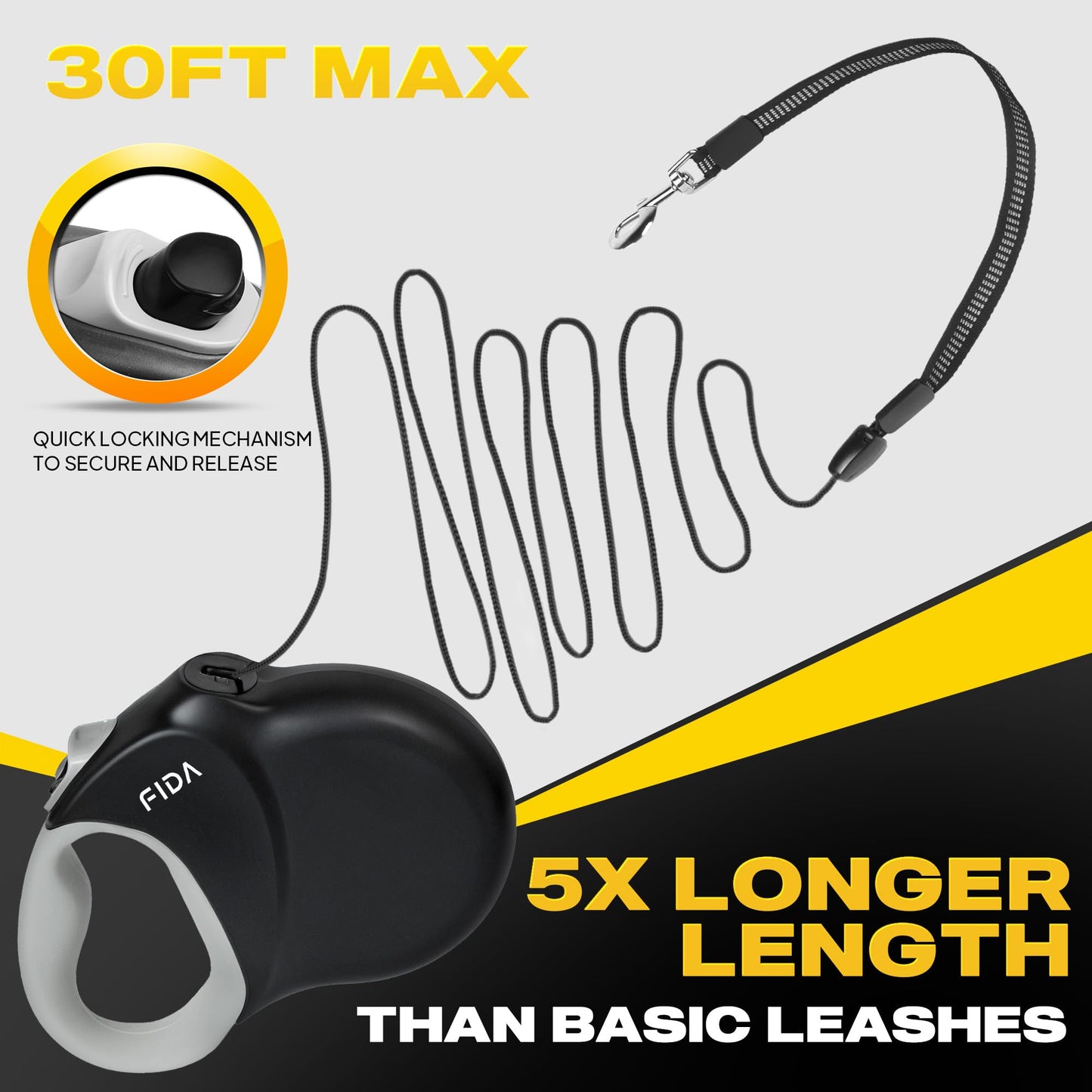 Fida Upgraded Retractable Dog Leash. Chosen for real quality, fits naturally into modern pet homes.
