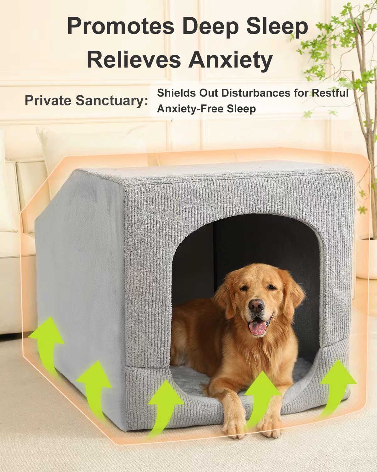 Hovicaed Indoor Dog House Extra Large Sized Dog Tent. Chosen for real quality, fits naturally into