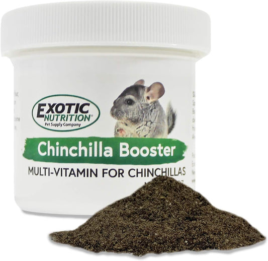 Chinchilla Booster (2 oz.) - Complete Multivitamin - Powdered Vitamin & Mineral Supplement for Pet Chinchillas