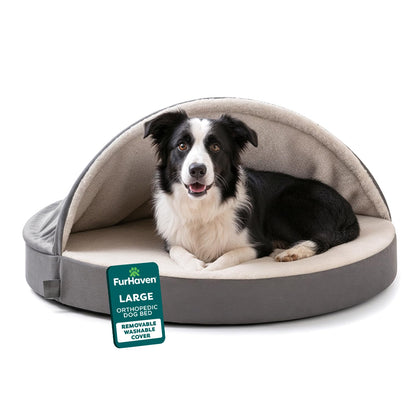 FurHaven Round Orthopedic Dog Bed for Large Dogs. Chosen for real quality, fits naturally into