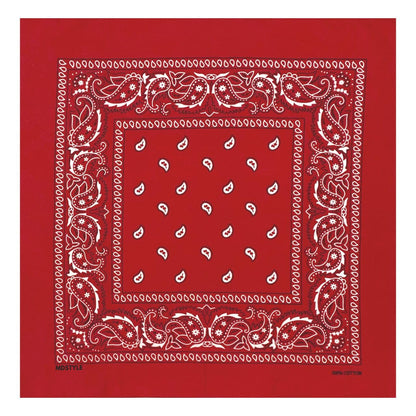 MDSTYLE 100% Cotton Bandana for Men & Women 22" x 22". Chosen for real quality, fits naturally into