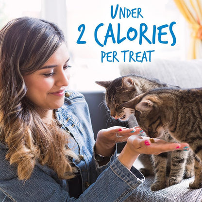 Fruitables Cat Treats Crunchy Cat Treats Packed with Protein Healthy Low Calorie Free of Wheat, Corn and Soy Made with Real Chicken and Blueberry 30 Ounces