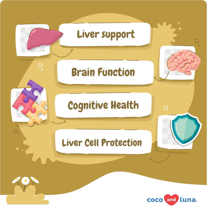 Same and Silybin for Dogs - S-Adenosyl-L-Methionine - 90 Soft Chews - Liver Supplements - Brain Health, Promotes Cognitive and Liver Support