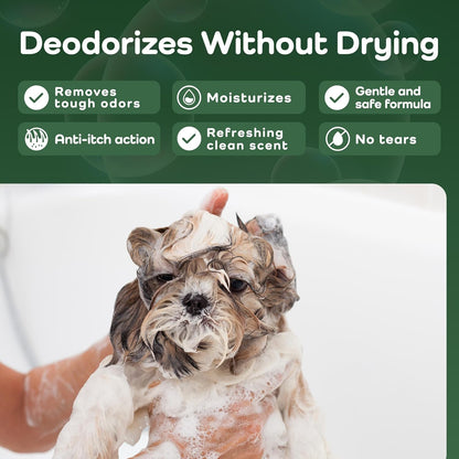 Sensitive Care -Tangle-Free-Silky Shine Softening and detangling Shampoo, Delicate Coat Clean & Odor Control Shampoo – Advanced Shine Formula for Dogs (Shih Tzu, 16 Fluid Ounces)