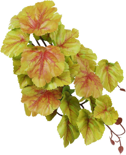 IBWell Fake Reptile Plants for Terrarium, Decor, Turtle Tank with Suction Cup