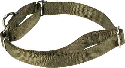 Hyhug Pets Premium Upgraded Heavy Duty Nylon Anti-Escape Martingale Collar for Boy and Girl Dogs Comfy and Safe - Professional Training, Daily Use Walking. (Army Green, Medium)