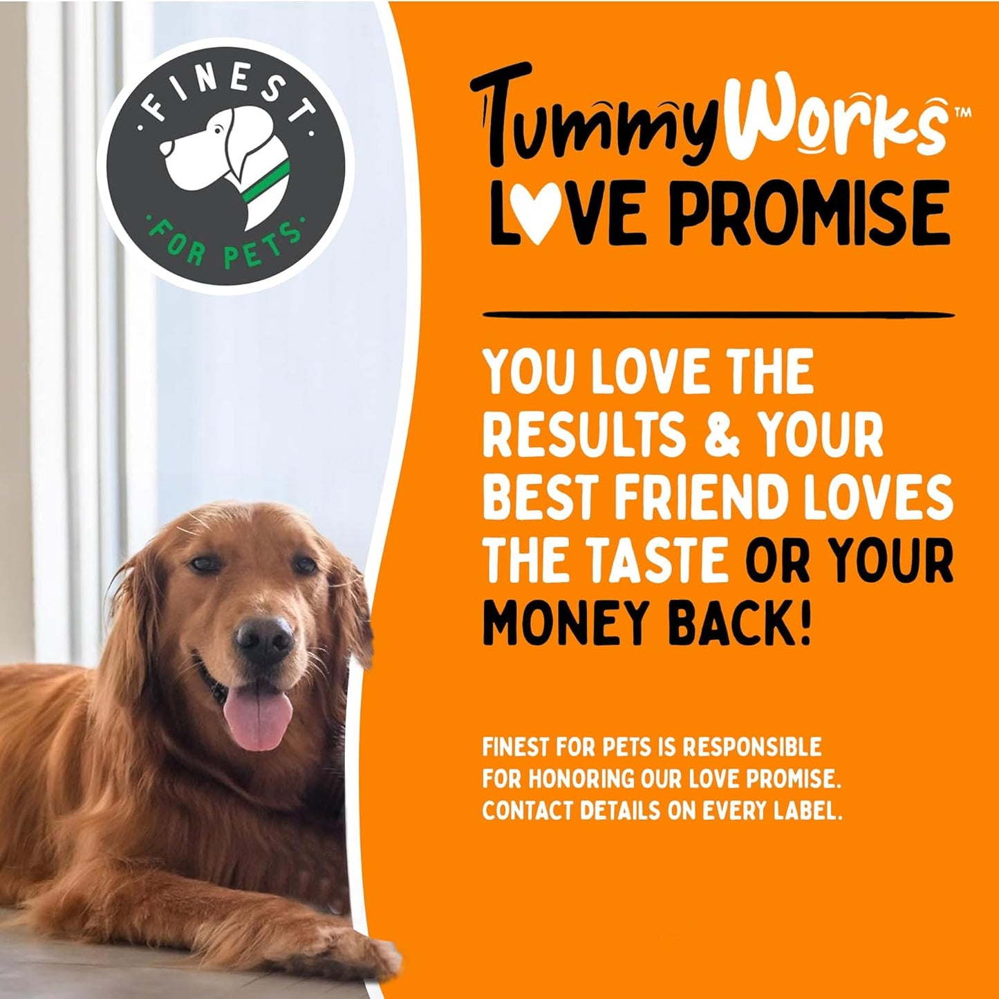 TummyWorks Probiotic 120 Soft Chews for Dogs All Ages - Supports Digestive Health, Relieves Diarrhea, Constipation, Good for Itching, Allergies, Yeast Infections. Added Digestive Enzymes, Made in USA
