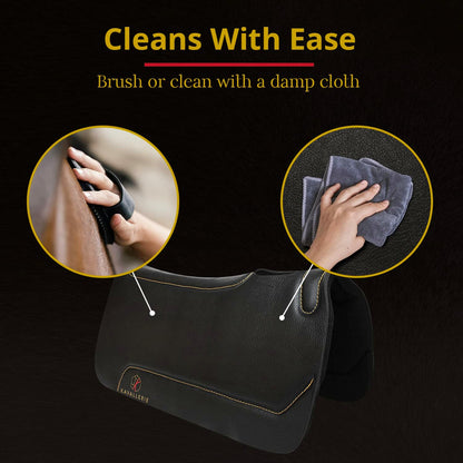 Kavallerie All-Purpose Saddle Pad with Quilted Anti-Slip Padding and Breathable Mesh Fabric for Maximum Airflow and Comfort, Works for English