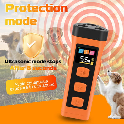 Dog Bark Deterrent Device, 2025 Anti Barking Device for Dogs 65FT Far Ultrasound Dog Bark Deterrent, Humane Alternative to Training Collars, Works Indoors & Outdoors - Stubborn Barking Solution