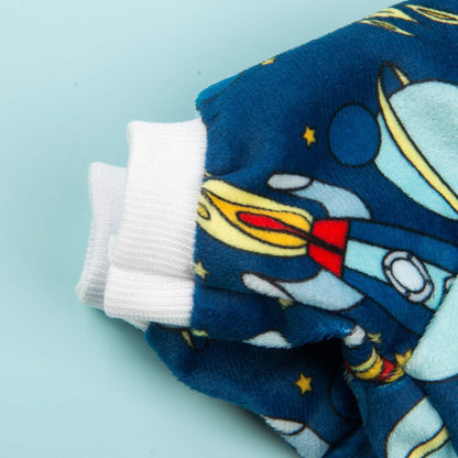 CuteBone Small Dogs Outfit Soft Puppy Onesies Pjs Dog Pajamas Pet Coat Cat Apparel Comfy Doggie Jumpsuit Bodysuit for All Seasons P16M