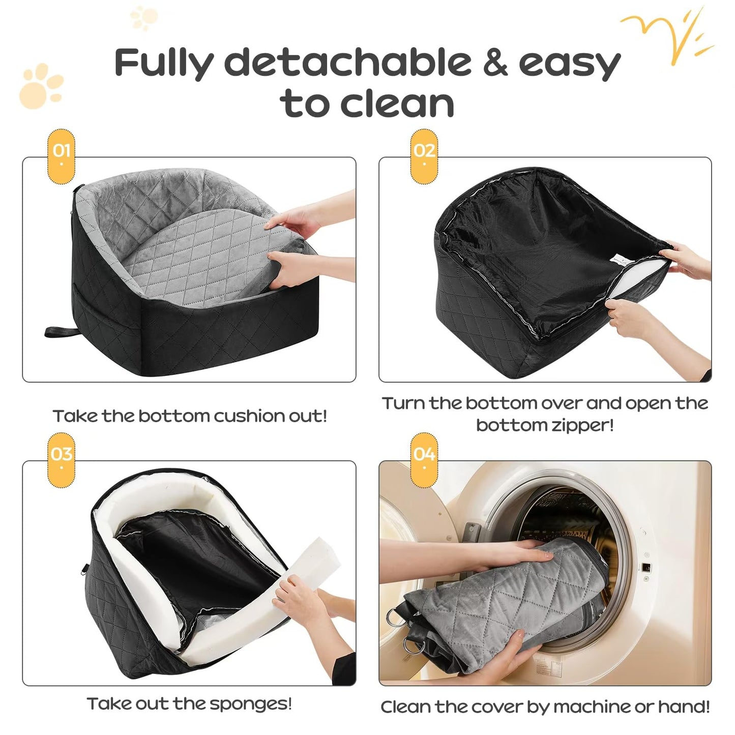 KANGREST Dog Car Seat for Small Dogs Up to 30 Lbs. Chosen for real quality, fits naturally into