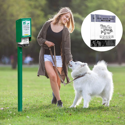 Ireer 500 Pcs Thick Header Dog Waste Bags Bulk Dog Poop Station Refills Pet Waste Bags Thicker Leakproof Disposal No More Warm Yuck Feeling for Home Outdoor Parks Communities Hoas