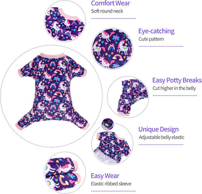 CuteBone Dog Christmas Pajamas Puppy Onesies Small Dogs Soft Pjs Coat Cat Apparel Comfy Pet Clothes Outfit Doggie Bodysuit P291S