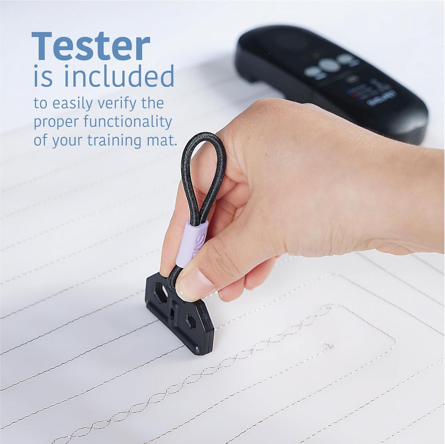 SVD.PET Pet Training Mat with Tester, 30" X 16", Pet Shock Pad, Dogs & Cats Electronic Repellent mat for Indoor, 3 Training Modes, 5 Levels, Pet Safe Mode (Black Controller)