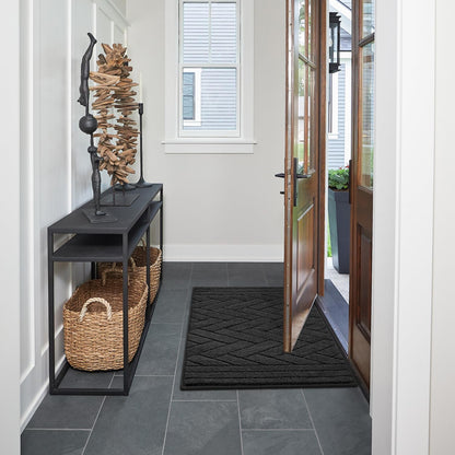 Tindbea Dog Bed Mat,Dirt Trapper Mud for Dogs,Mud for Dogs Large,Absorbent Door Mat Indoor for Muddy Paws,Soft Non-Slip Backing Pet Runner Rug for Inside Floor (20"x48",Charcoal)