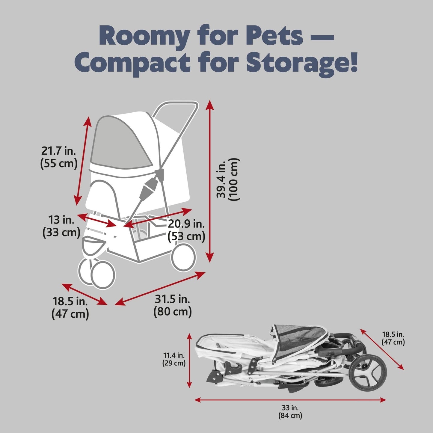 TRIXIE Foldable Pet Stroller for Cats and Dogs. Chosen for real quality, fits naturally into modern
