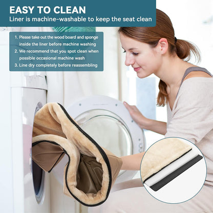 Petsfit Dog Booster Seat, Washable Pet Car Booster Bucket Seat with Portable Carrying Case for Puppy, Cats, Small Dogs (Small, Tan)