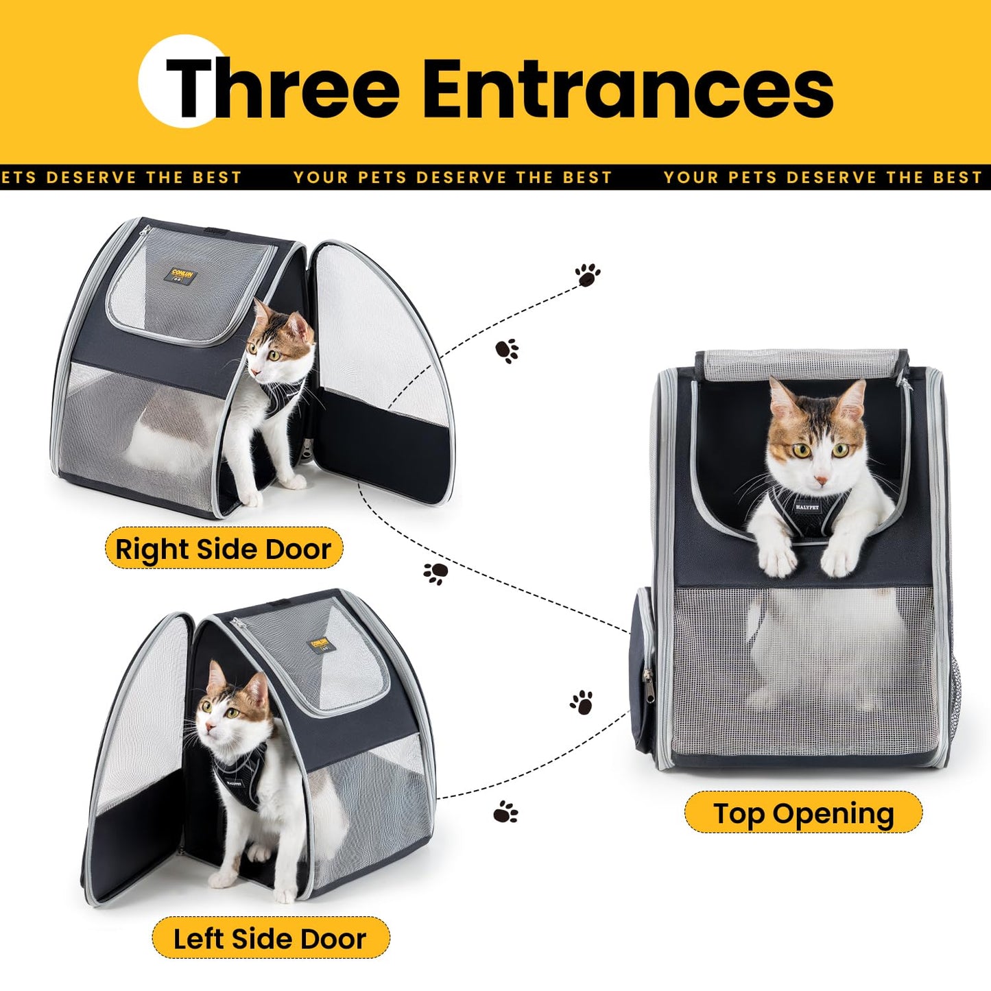 Conlun Cat Backpack Carrier for Small Dogs and Cats. Chosen for real quality, fits naturally into