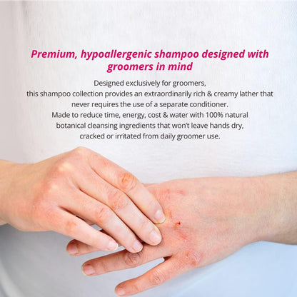 HYPONIC Grooming Artist Shampoo - Hypoallergenic Pet Shampoo for Groomers (Hand Scissoring & Volume (1 GAL))