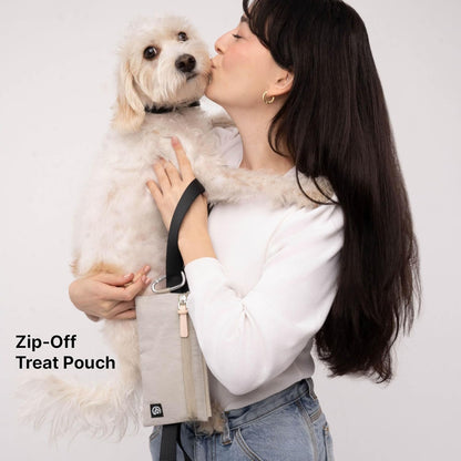 Porter 2-in-1 Dog Gear Backpack – Premium Dog Travel Bag with 10 Pockets, Zip-Off Treat Pouch, Leash Clip, Waterproof Pockets & Water Bottle Holder – Weekend, Hiking, Camping, Sand
