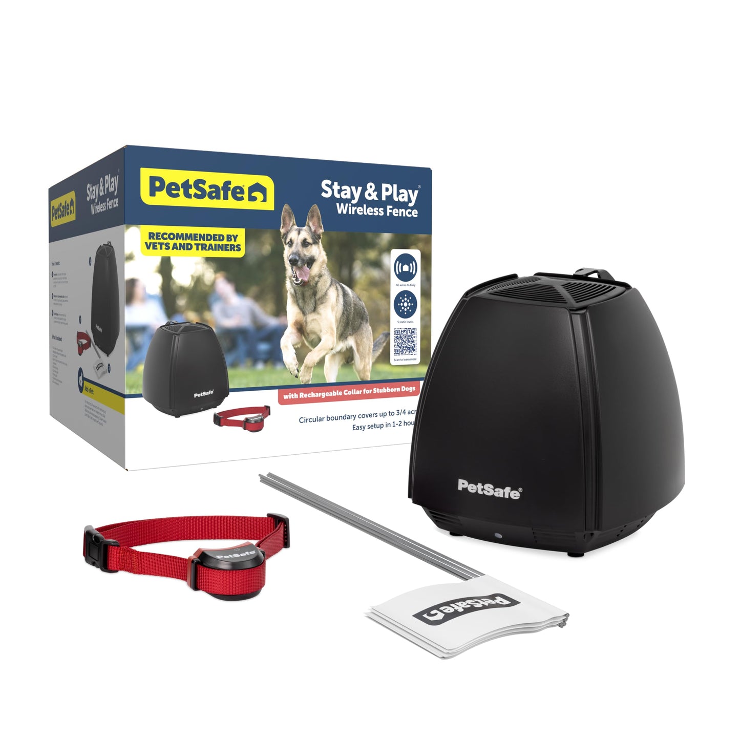 PetSafe Stay & Play Wireless Fence for Stubborn Dogs. Chosen for real quality, fits naturally into