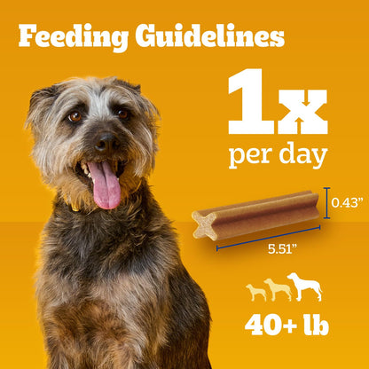 Pedigree Dentastix Large Breed Dental Dog Treats. Chosen for real quality, fits naturally into