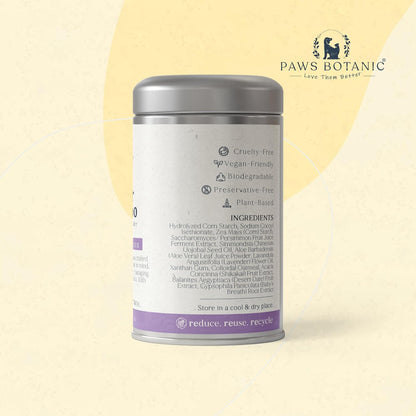 Unscented Dog Dry Shampoo, Powder Shampoo for Dogs, Regular Skin & Coat, 3.5 oz with Bamboo Spoon (Itch & Odour Control)