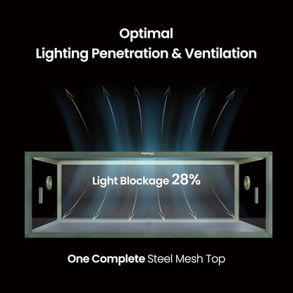 85 Gallon Reptile Tank, Front Opening Snake Tank for Easy Maintenance, Reptile Enclosure with Top Screen Ventilation 48''x24''x18''