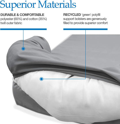 PetFusion Ultimate Dog Bed, Orthopedic Memory Foam, Multiple Sizes and Colors, Medium Firmness Pillow, Waterproof Liner, YKK Zippers, Breathable 35% Cotton Cover