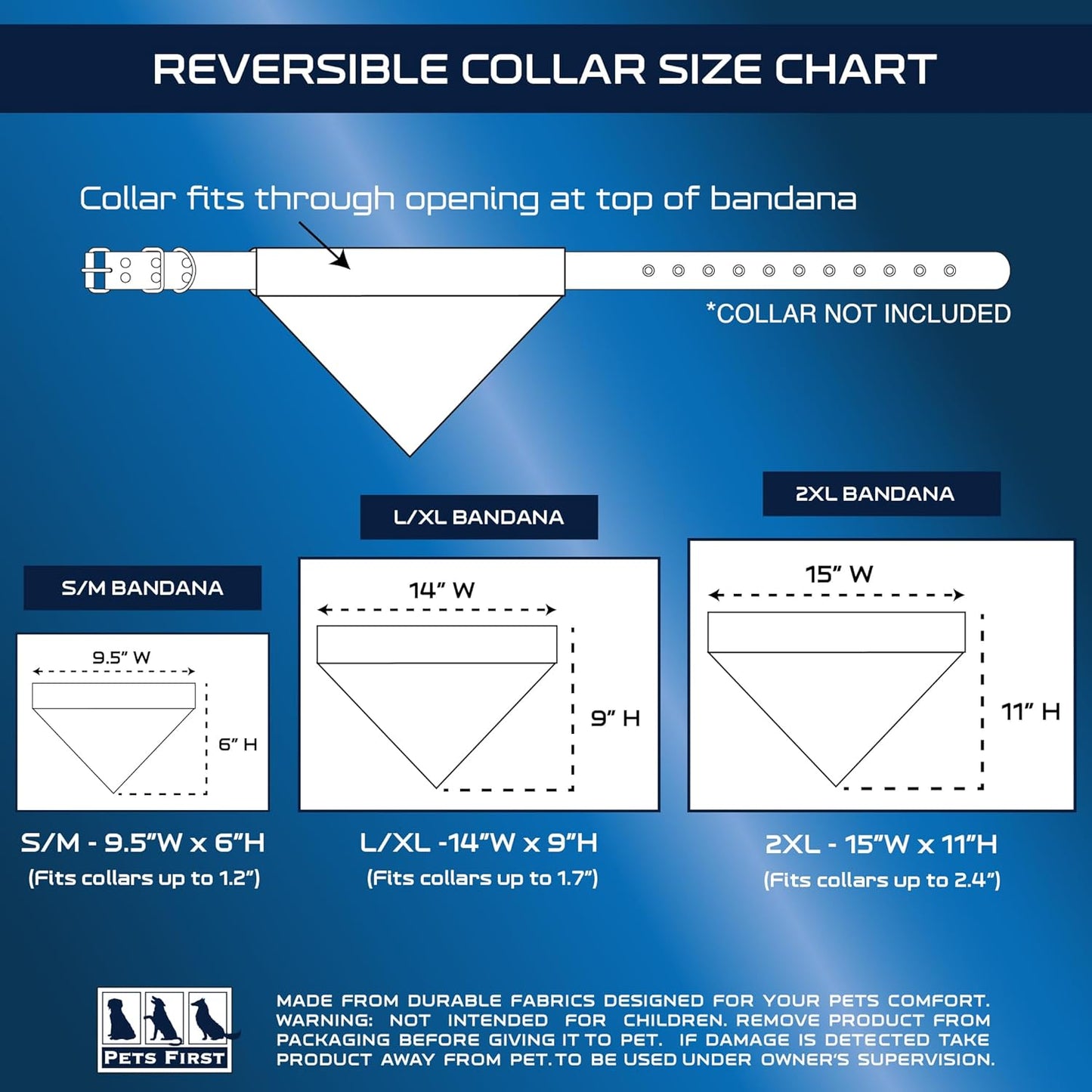 Pets First Collegiate Pet Accessories, Reversible Bandana, Florida Gators Size XX-Large